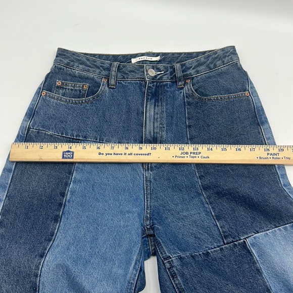PACSUN ECO PATCHWORK BOYFRIEND JEANS WOMEN SIZE 28x32 BLUE JEANS - Picture 8 of 14